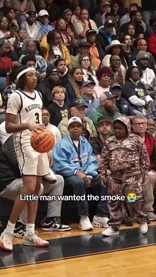 Ease up little guy | funny basketball