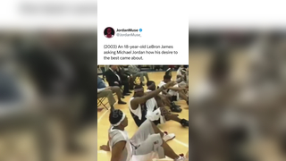 Lebron Getting Inspiration form MJ