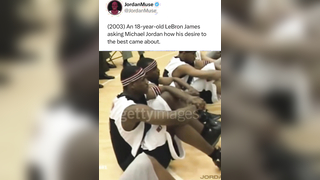 Lebron Getting Inspiration form MJ