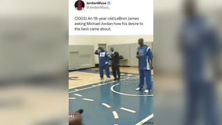 Lebron Getting Inspiration form MJ