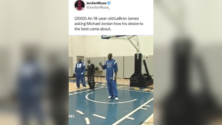Lebron Getting Inspiration form MJ