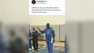 Lebron Getting Inspiration form MJ