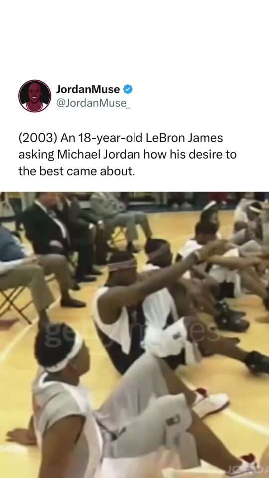 Lebron Getting Inspiration form MJ