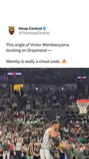 Draymond gets bullied by Wemby