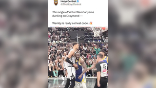 Draymond gets bullied by Wemby