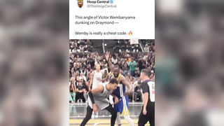 Draymond gets bullied by Wemby