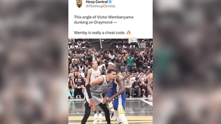 Draymond gets bullied by Wemby