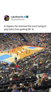 Fan tries to stop 60 piece