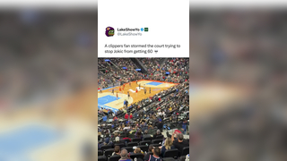 Fan tries to stop 60 piece