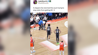 Fan tries to stop 60 piece