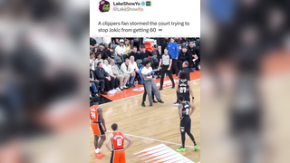 Fan tries to stop 60 piece