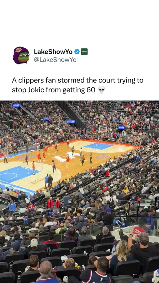 Fan tries to stop 60 piece