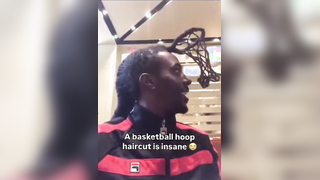 Basketball hoop haircut is wild
