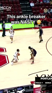 “This is the definition of an ankle breaker.” #collegebasketball #s...