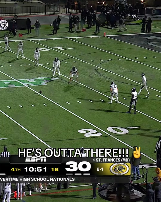 St. Frances Overtime Academy Captures National Championship With Electrifying Touchdown Run