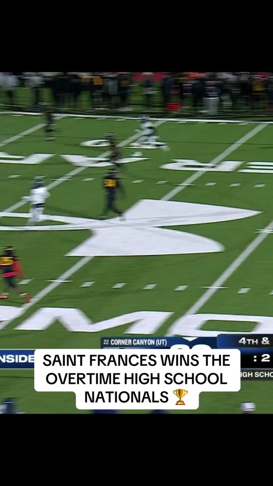 St. Frances Claims National Championship in Dominant High School Football Finale