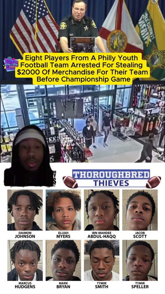 Eight Players From a Philadelphia Youth Football Team Arrested for Stealing Before Championship Game