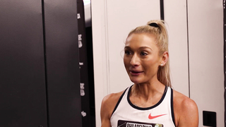 Post-race Interview | Jess Hull goes head-to-head with Welteji in the 1500m