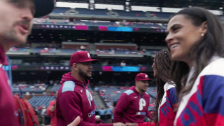 Which Track Star Can Throw the Perfect First Pitch?