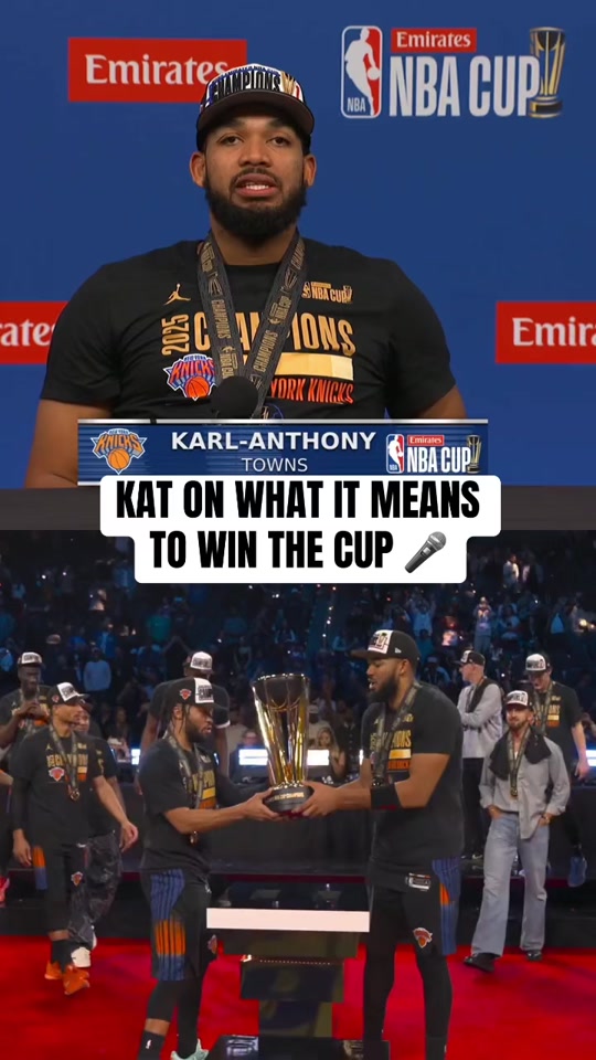 Karl-Anthony Towns on Winning the Emirates NBA Cup: “It Means Everything”