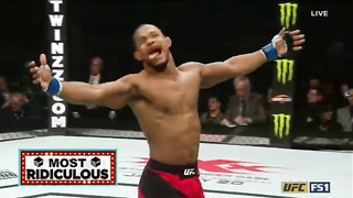 UFC 207 : Alex Garcia landed an overhand right that lifted Mike Pyle off the canvas.