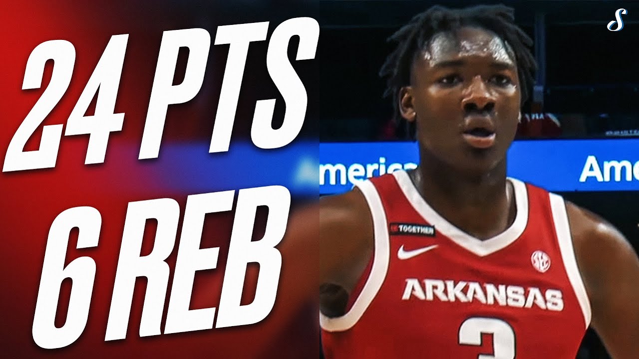 Adou Thiero's Career-High Performance vs #8 Baylor - 24 PTS & 6 REB | Nov 9, 2024