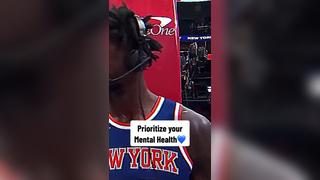 Julius Randle talks about putting his mental health first #juliusrand...