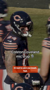 Just a little chilly #colstonloveland #micdup #nfl