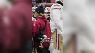 "i'll tell brock to give you one" #georgekittle #mylesgarrett #nfl...