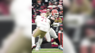"i'll tell brock to give you one" #georgekittle #mylesgarrett #nfl...