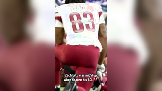Commanders TE Zach Ertz was in tears on the cart (Via @HBO Max, @...