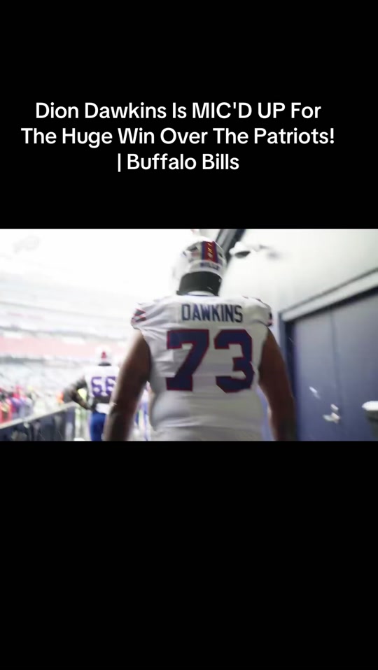 Dion Dawkins Is MIC'D UP For The Huge Win Over The Patriots! | Buffal...