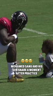 Mohamed Sanu is the best dad Throwback to this mic'd up moment #atl...