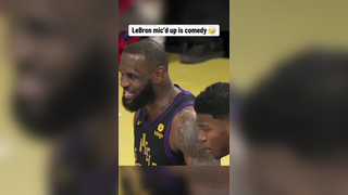 This is too good #nba #basketball #lakers #lebron #micdup #funny