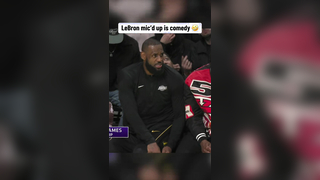 This is too good #nba #basketball #lakers #lebron #micdup #funny