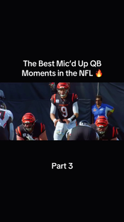 Mic’d Up QBs still gotta face those hard-hitting NFL defenses. (Pa...