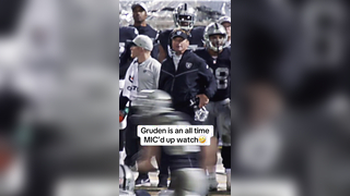 You have to love Jon Gruden MIC’d up #nfl #nflfootball #gruden