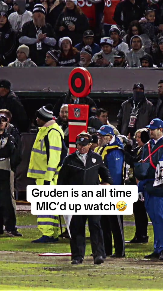 You have to love Jon Gruden MIC’d up #nfl #nflfootball #gruden