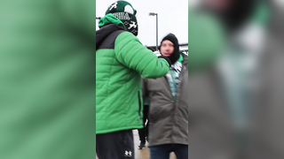 Eagles fans react to the win #flyeaglesfly #gobirds #philly #nfl #spo...