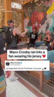 Maxx Crosby Raider fans (via Maxx Crosby) #maxxcrosby #lasvegasrai...