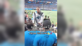 DJ Moore stopped Panthers fans from fighting ( KeepPoundingTV TW) #...