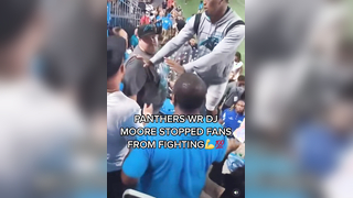 DJ Moore stopped Panthers fans from fighting ( KeepPoundingTV TW) #...