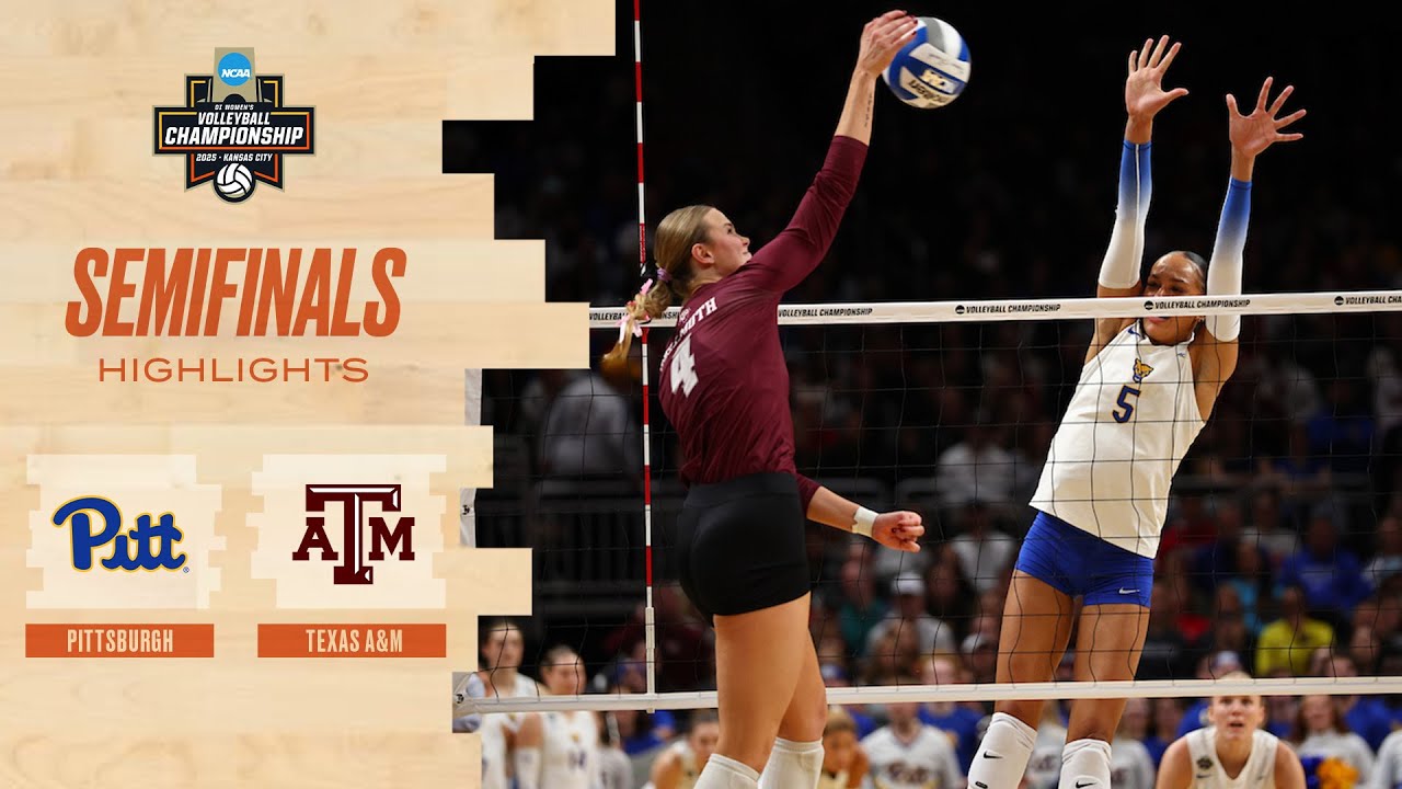 Texas A&M Battles Pitt in 2025 NCAA Volleyball Semifinal