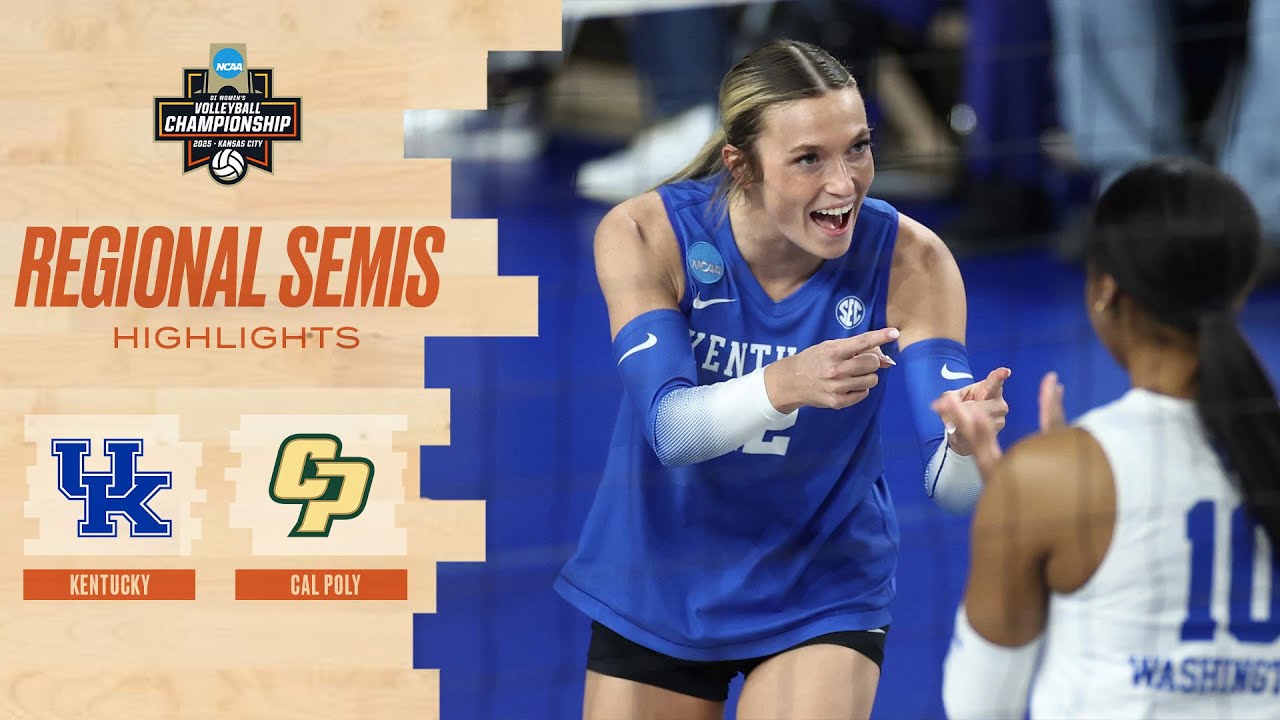Kentucky vs. Cal Poly | 2025 NCAA Volleyball Regional Semifinal Highlights