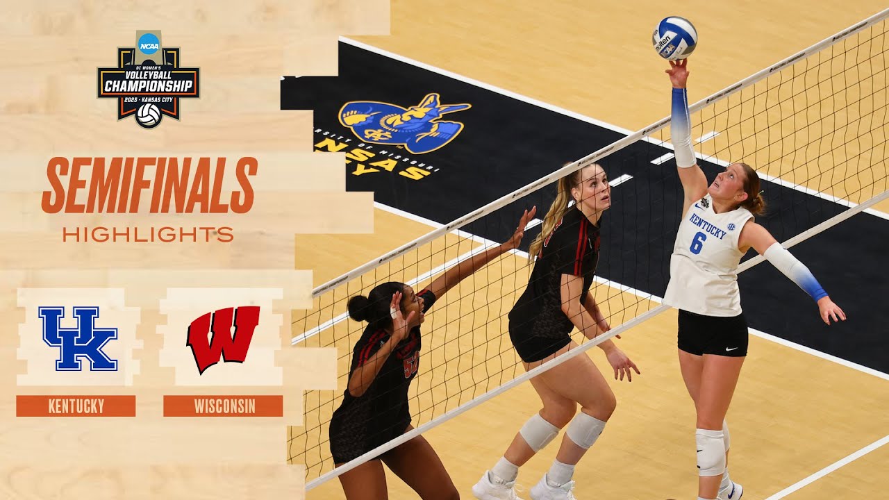 Kentucky Battles Wisconsin in 2025 NCAA Volleyball National Semifinal