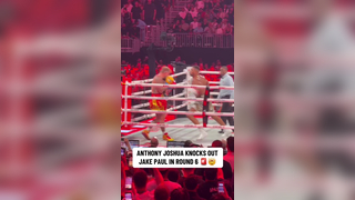 JAKE PAUL FALLS IN THE 6TH ROUND TO ANTHONY JOSHUA Live only on @Ne...