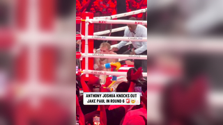 JAKE PAUL FALLS IN THE 6TH ROUND TO ANTHONY JOSHUA Live only on @Ne...