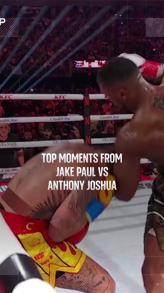"He Spanked him" Anthony Joshua Dominates Jake Paul | Key Fight Moments