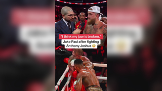 Jake Paul kept it real after his fight with Anthony Joshua Live onl...