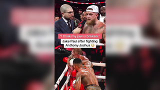 Jake Paul kept it real after his fight with Anthony Joshua Live onl...